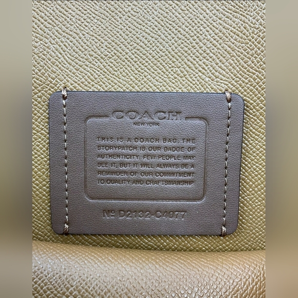 COACH DESIGNER Tatum Carryall Cream Tote Handbag Purse - Picture 5 of 10